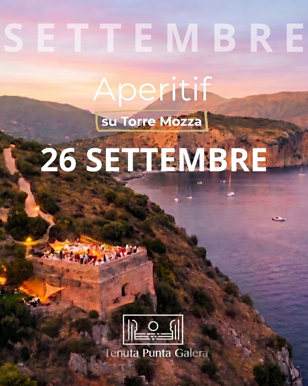 Aperitif su Torre Mozza 26 settembre 2026